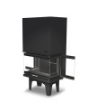 Insert de cheminée 80 JOY U LD d200 74 CM   7kW porte relevable