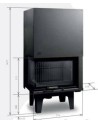 Insert de cheminée 80 JOY CG LD L d200 78 CM 7kW porte relevable