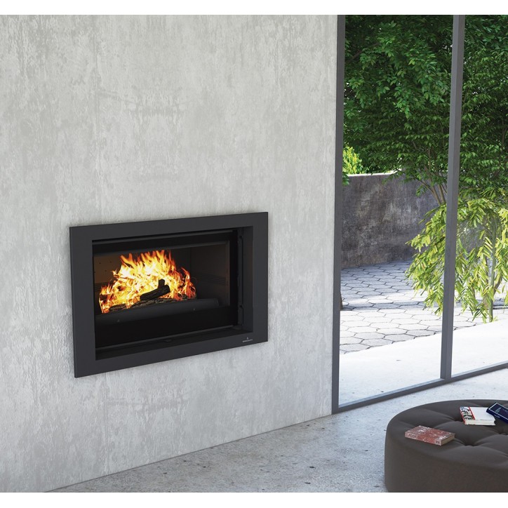 Insert bois porte relevable PARIS 90V‐G 15kW Insert bois porte relevable PARIS 90V‐G 15kW