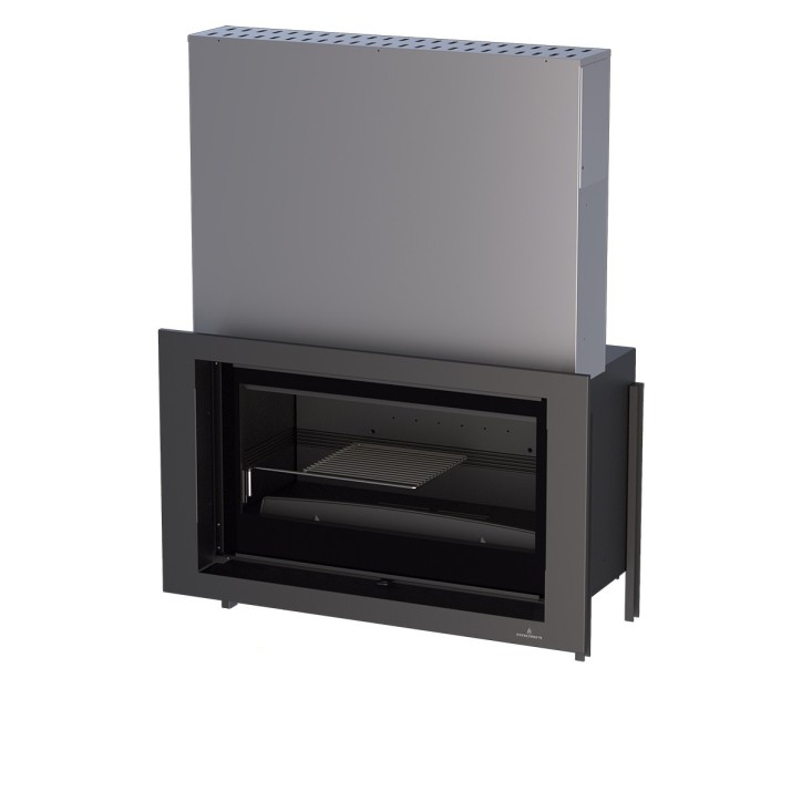 Insert bois porte relevable PARIS 90V‐G 15kW Insert bois porte relevable PARIS 90V‐G 15kW