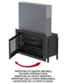 Insert bois porte relevable PARIS 90V‐G 15kW
