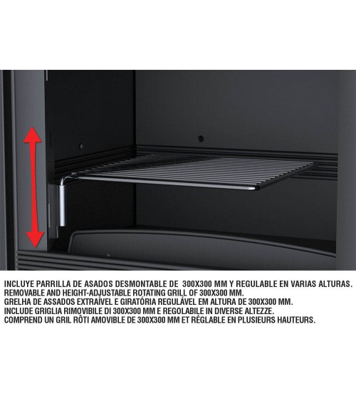 Insert bois porte relevable PARIS 90V‐G 15kW