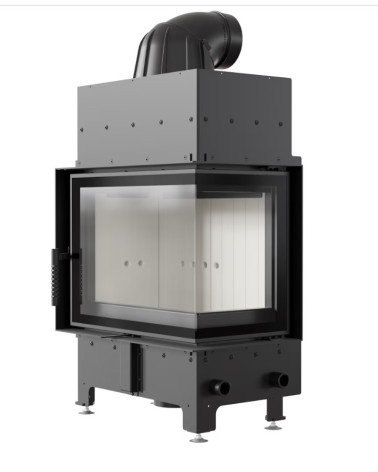 Insert cheminée FLOKI 8Kw vitre à droite