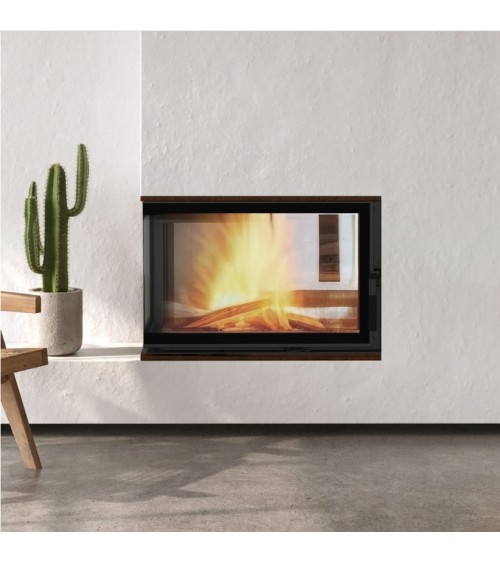 Insert cheminée FLOKI 8Kw vitre à gauche