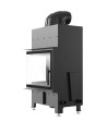 Insert cheminée FLOKI 8Kw vitre à gauche