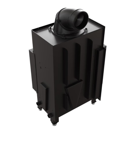 Insert cheminée FLOKI 8Kw vitre à gauche