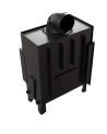 Insert cheminée FLOKI 10Kw vitre à gauche