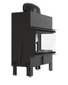 Insert cheminée FLOKI 12Kw vitre à droite
