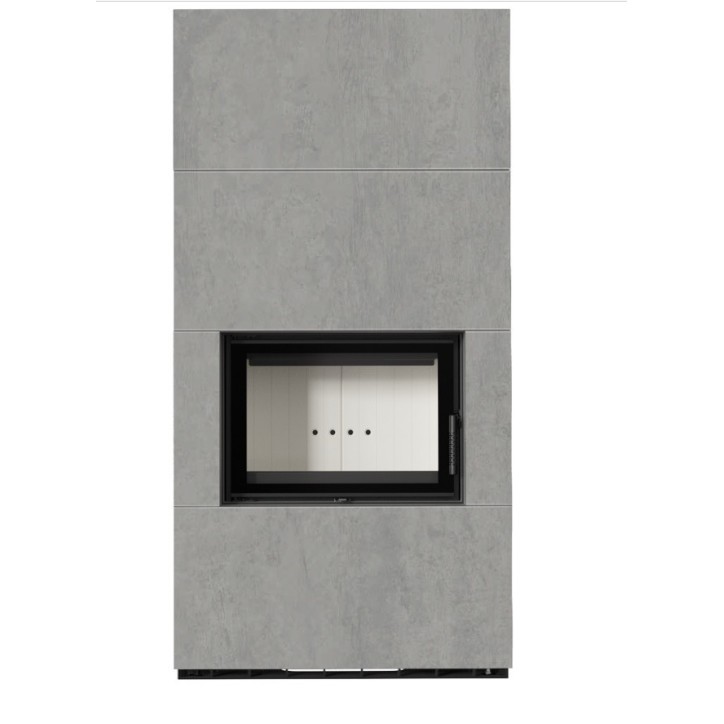 Cheminée modulaire FLOKI 8 Kw face avant GRIS