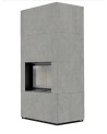 Cheminée modulaire FLOKI 8 Kw face avant GRIS