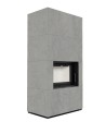 Cheminée modulaire FLOKI 8 Kw face avant GRIS
