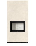 Cheminée modulaire FLOKI 8 Kw face avant CREME