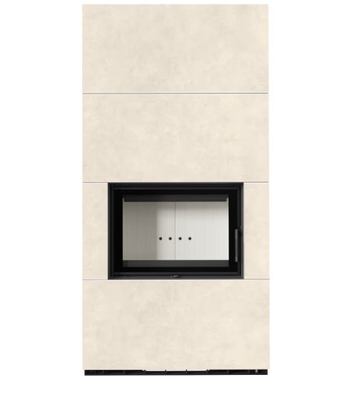 Cheminée modulaire FLOKI 8 Kw face avant CREME