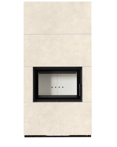 Cheminée modulaire FLOKI 8 Kw face avant CREME