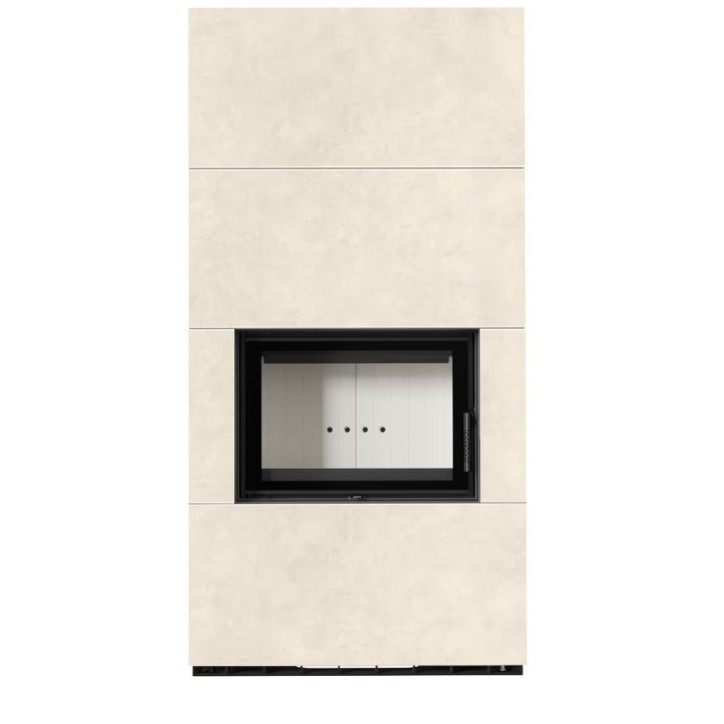 Cheminée modulaire FLOKI 8 Kw face avant CREME