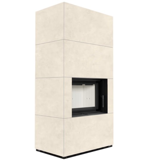 Cheminée modulaire FLOKI 8 Kw face avant CREME