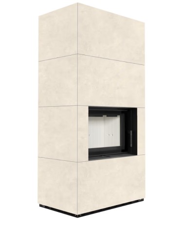 Cheminée modulaire FLOKI 8 Kw face avant CREME