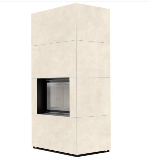Cheminée modulaire FLOKI 8 Kw face avant CREME