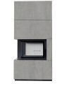 Cheminée modulaire FLOKI 8 Kw coin gauche GRIS