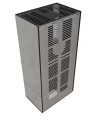 Cheminée modulaire FLOKI 8 Kw coin gauche GRIS