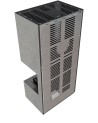 Cheminée modulaire FLOKI 8 Kw coin droit GRIS