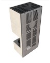 Cheminée modulaire FLOKI 8 Kw coin droit CREME