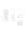 Cheminée modulaire FLOKI 8 Kw coin droit CREME