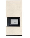 Cheminée modulaire FLOKI 8 Kw coin gauche CREME
