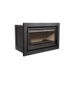 Insert cheminée à bois avec turbine Placetas 14 kW + 2 bouches recuperateur