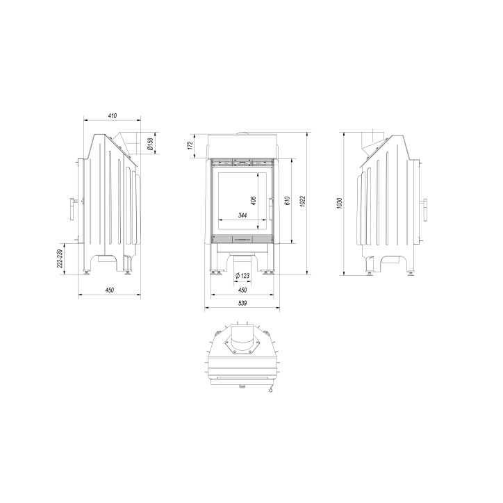 Insert cheminée BLANKA Insert cheminée BLANKA