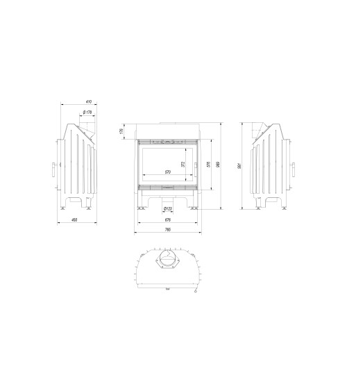 Insert cheminée BLANKA 12