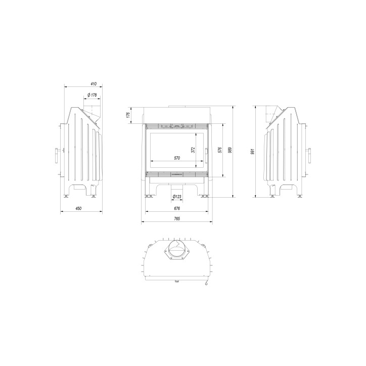 Insert cheminée BLANKA 12