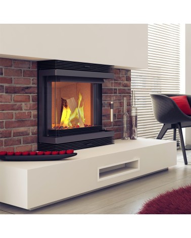 Insert cheminée BLANKA 8 BS 3 côtés vitrés