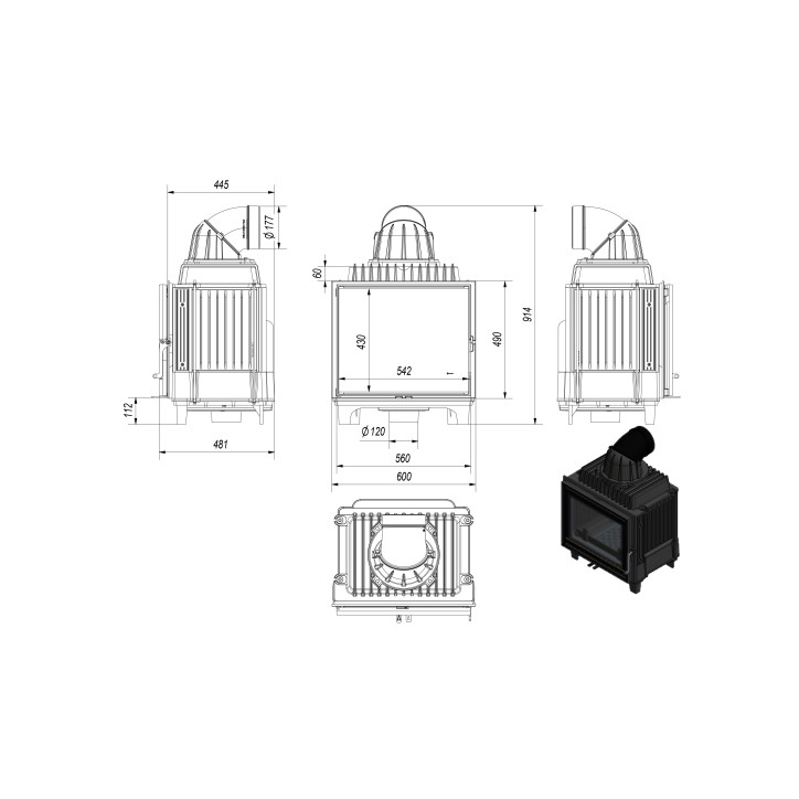 Insert cheminée FRANEK 10