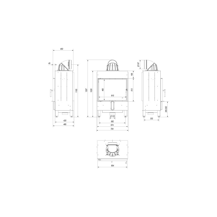 Insert cheminée LUCY 12