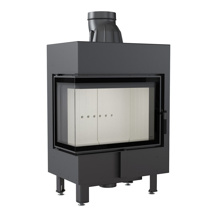Insert cheminée LUCY 12 BS vitre à gauche