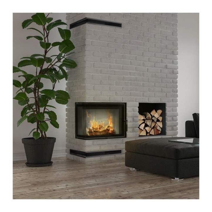 Insert cheminée LUCY 12 SLIM BS vitre à gauche Insert cheminée LUCY 12 SLIM BS vitre à gauche