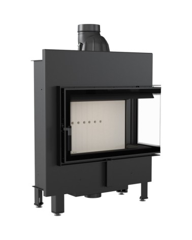 Insert cheminée LUCY 14 BS SLIM vitre à droite