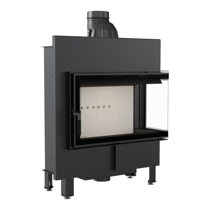 Insert cheminée LUCY 14 BS SLIM vitre à droite