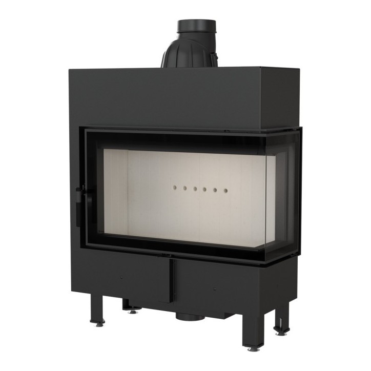 Insert cheminée LUCY 14 BS SLIM vitre à droite