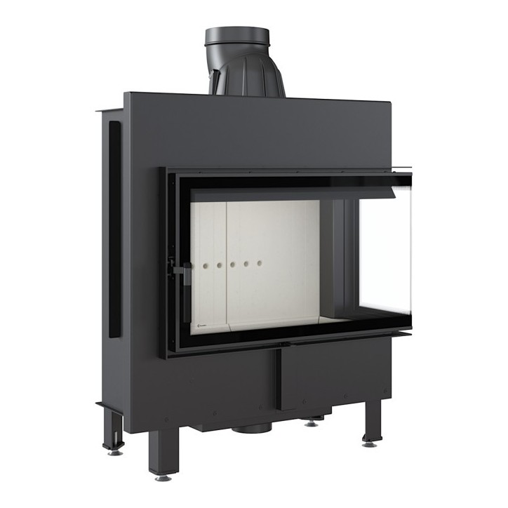 Insert cheminée LUCY 14 BS vitre à droite