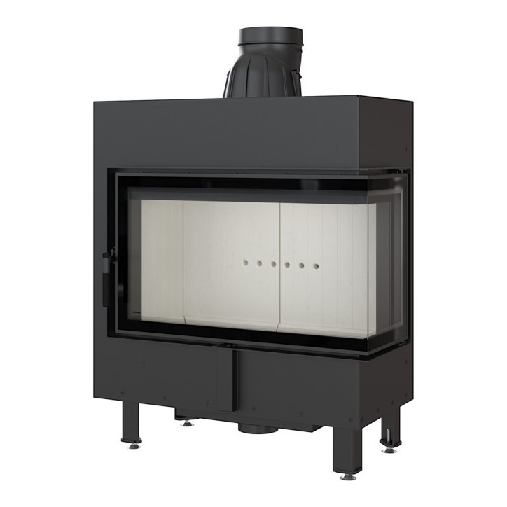 Insert cheminée LUCY 14 BS vitre à droite