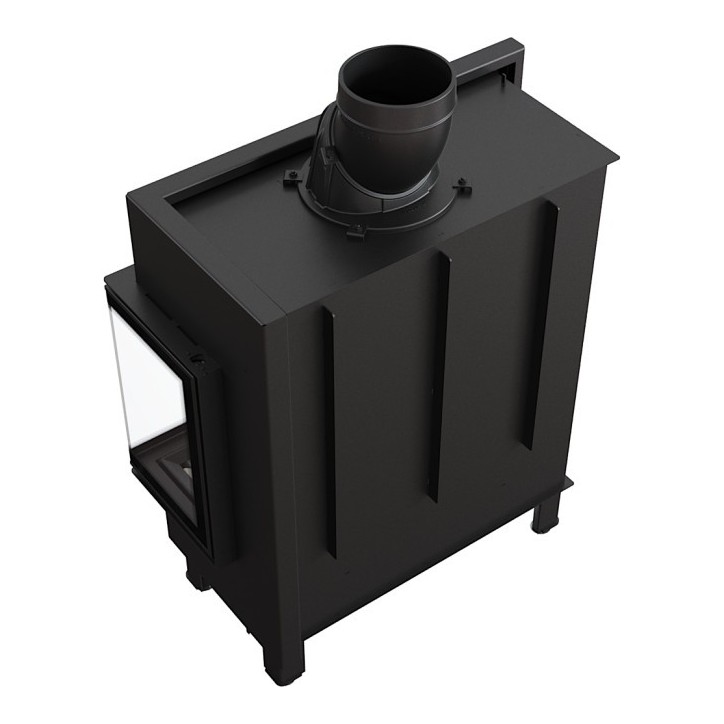 Insert cheminée LUCY 14 BS vitre à droite