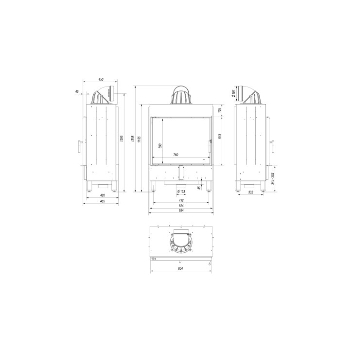 Insert cheminée LUCY 15