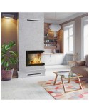 Insert cheminée LUCY 12 BS SLIM vitre à droite