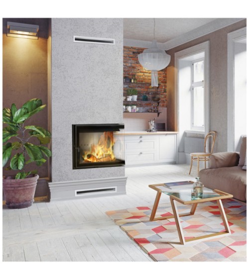 Insert cheminée LUCY 12 BS SLIM vitre à droite