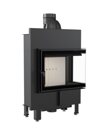 Insert cheminée LUCY 12 BS SLIM vitre à droite
