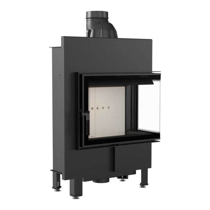 Insert cheminée LUCY 12 BS SLIM vitre à droite