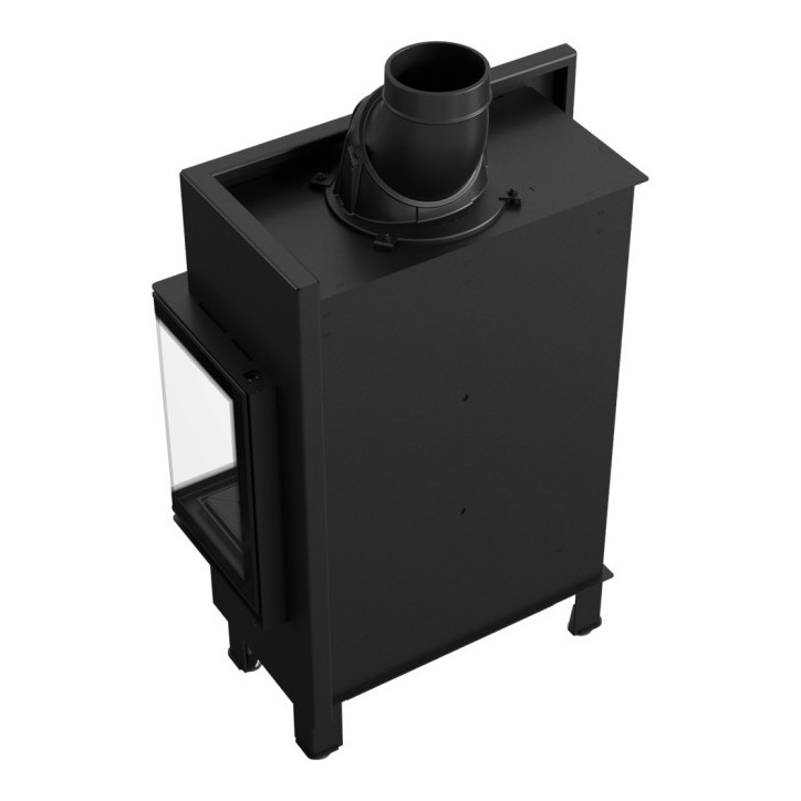 Insert cheminée LUCY 12 BS SLIM vitre à droite