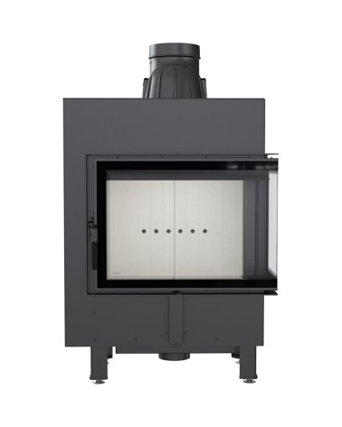 Insert cheminée LUCY 12 BS vitre à droite